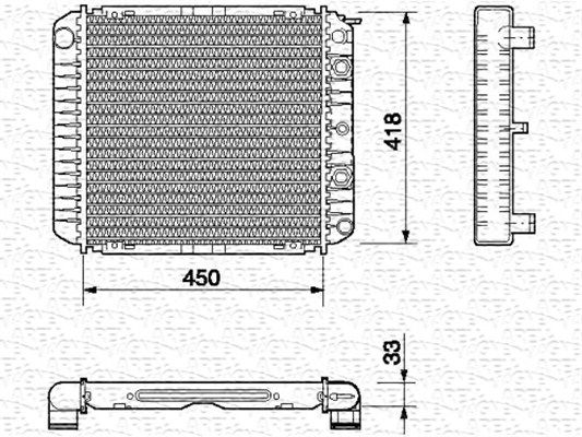 MAGNETI MARELLI Radiators, Motora dzesēšanas sistēma 350213659000